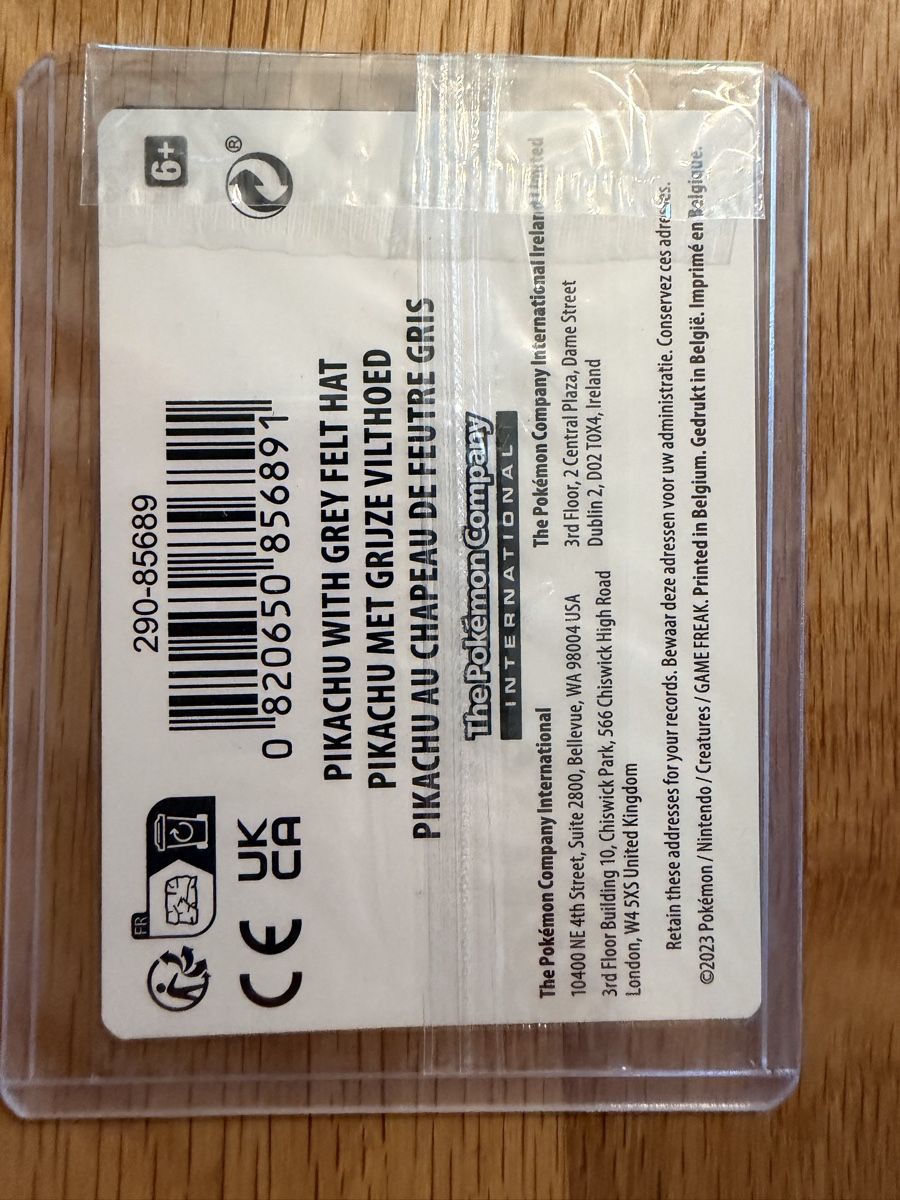 Pokémon Carte collezionabili: PSA10 Material Pikachu with Grey Felt Hat Karte – Nuovo e nell'imballaggio originale da Luzern venduto da Eureedudeheit 1