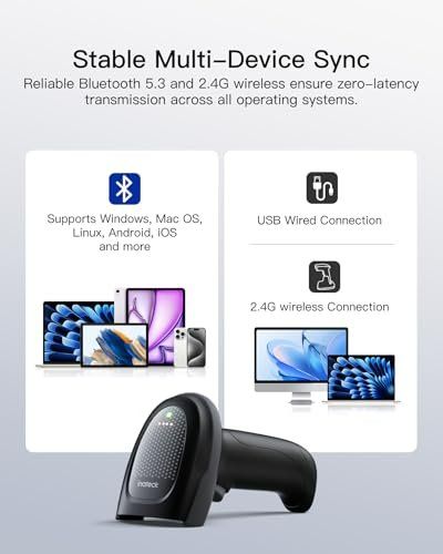 Scanneurs: Bluetooth 2D/1D QR Barcode-Scanner mit 2 Wechselakkus – Neuf avec emballage d'origine à Suhr par SchnapperCH 5