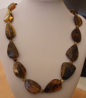Nachlass: Ostsee Bernstein Schmuck Kette Collier 61 Gramm