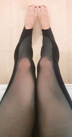 WOLFORD Size M/L Black Strumpfhosen Leggings