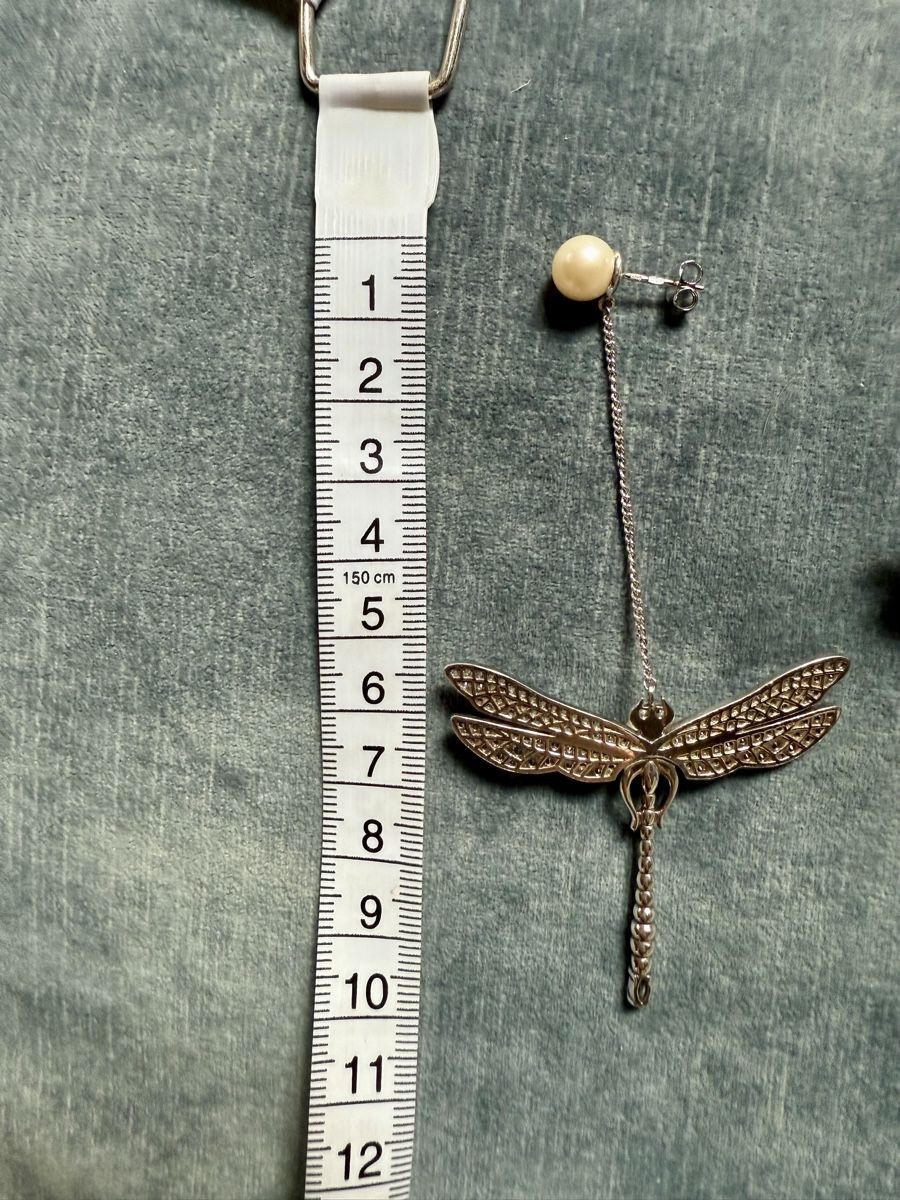 Orecchini pendenti & Orecchini a lobo: Silver earrings dragonfly  – Usato da Barna venduto da orbuyorcry 4