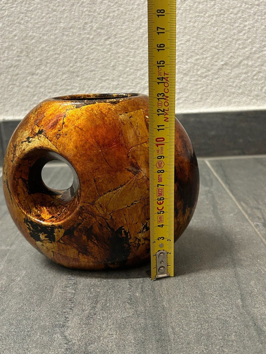 Vasi & Recipienti: Vase design noir et doré – Usato da Lausanne venduto da Weber1007 7