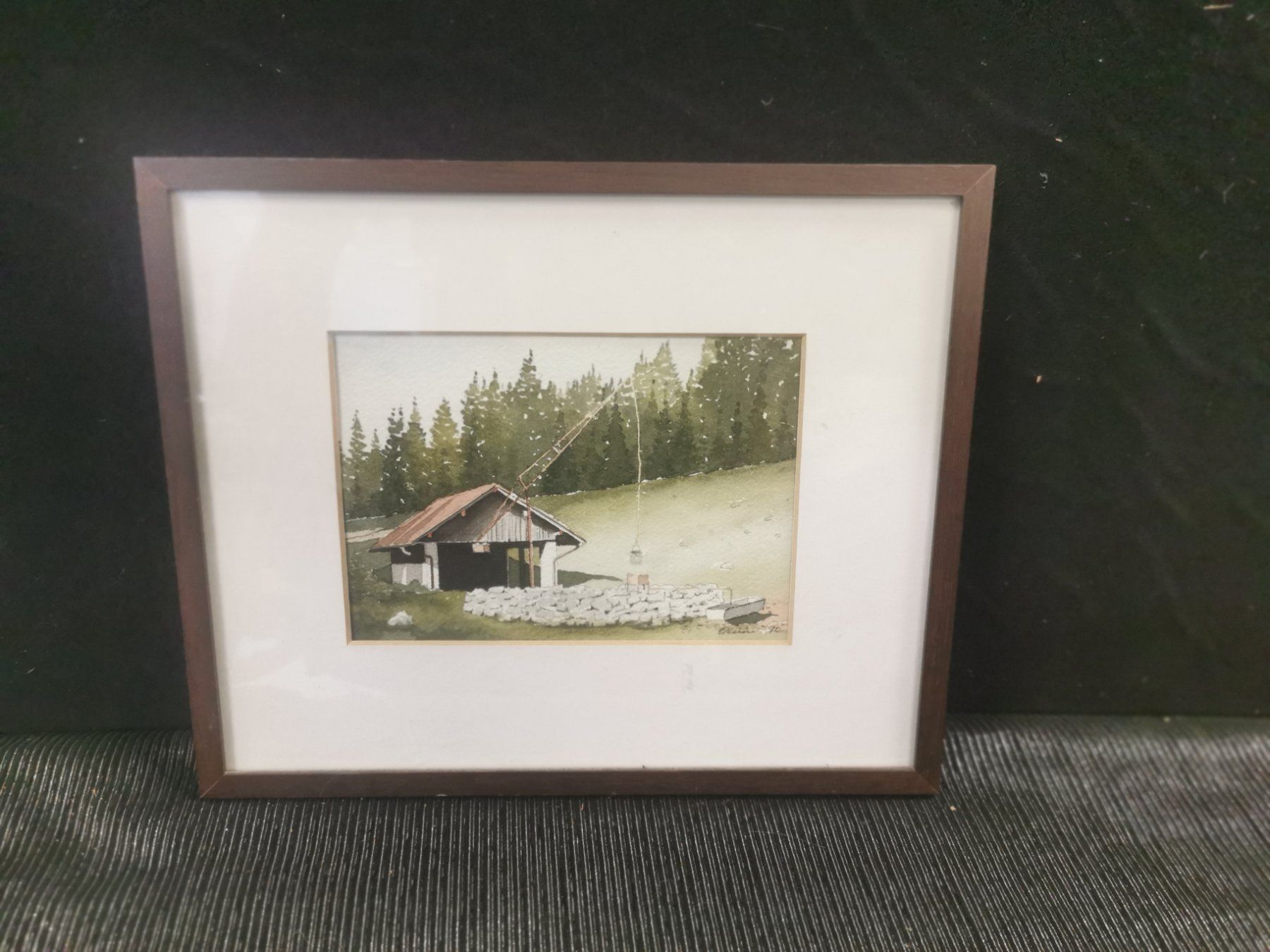 Gemälde: AQUARELLE SIGNÉE ET DATÉE 90 – Gebraucht aus Genève von Qanil77