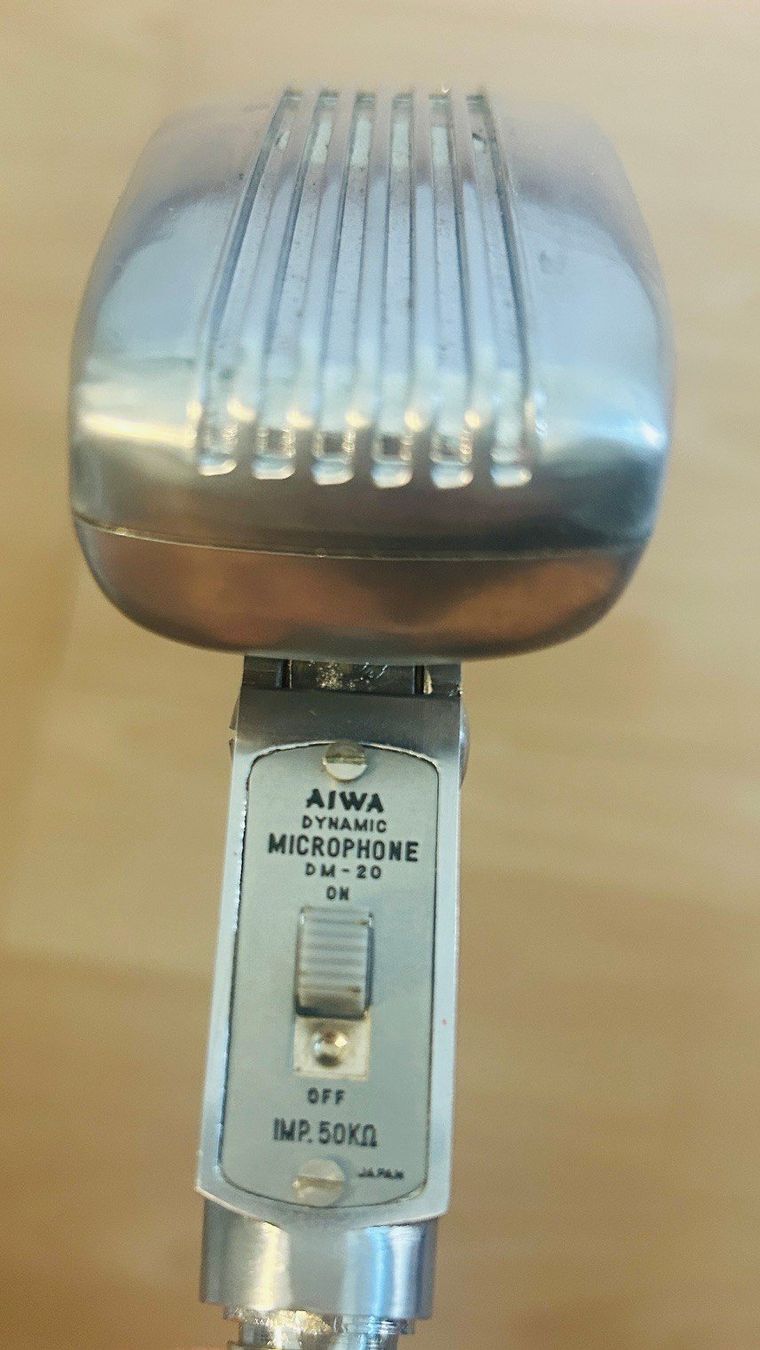 Aiwa Microfoni: AIWA DM-20 Vintage Dynamic Microphone - 50ies – Usato da Aesch BL venduto da viva6666 1