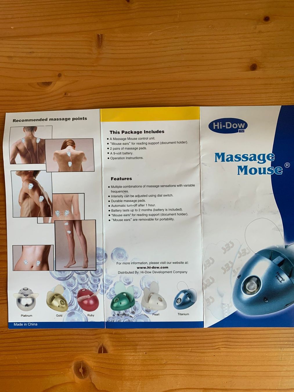 Dispositivi per massaggi: Hi-Dow Massage Maus – Usato da Rhäzüns venduto da duudii 1