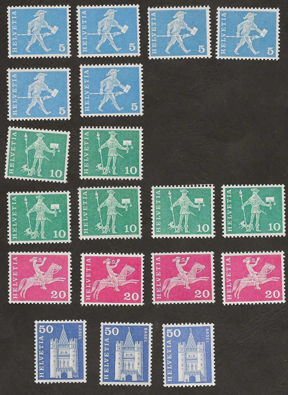 Tutti i francobolli: Schweiz postfrisch Rollenmarken Kontrollaufdruck – Usato da Au ZH venduto da xelagreb01 3