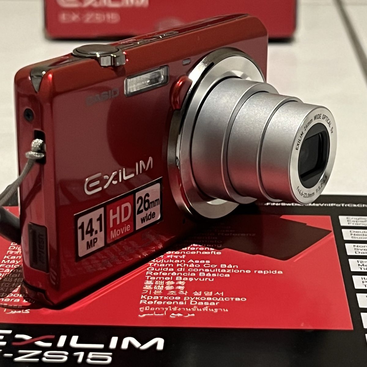 Casio Kamera: Casio Exilim EX-ZS15 Digitalkamera Rot Touchscreen – Gebraucht aus Unterkulm von Sita013 2