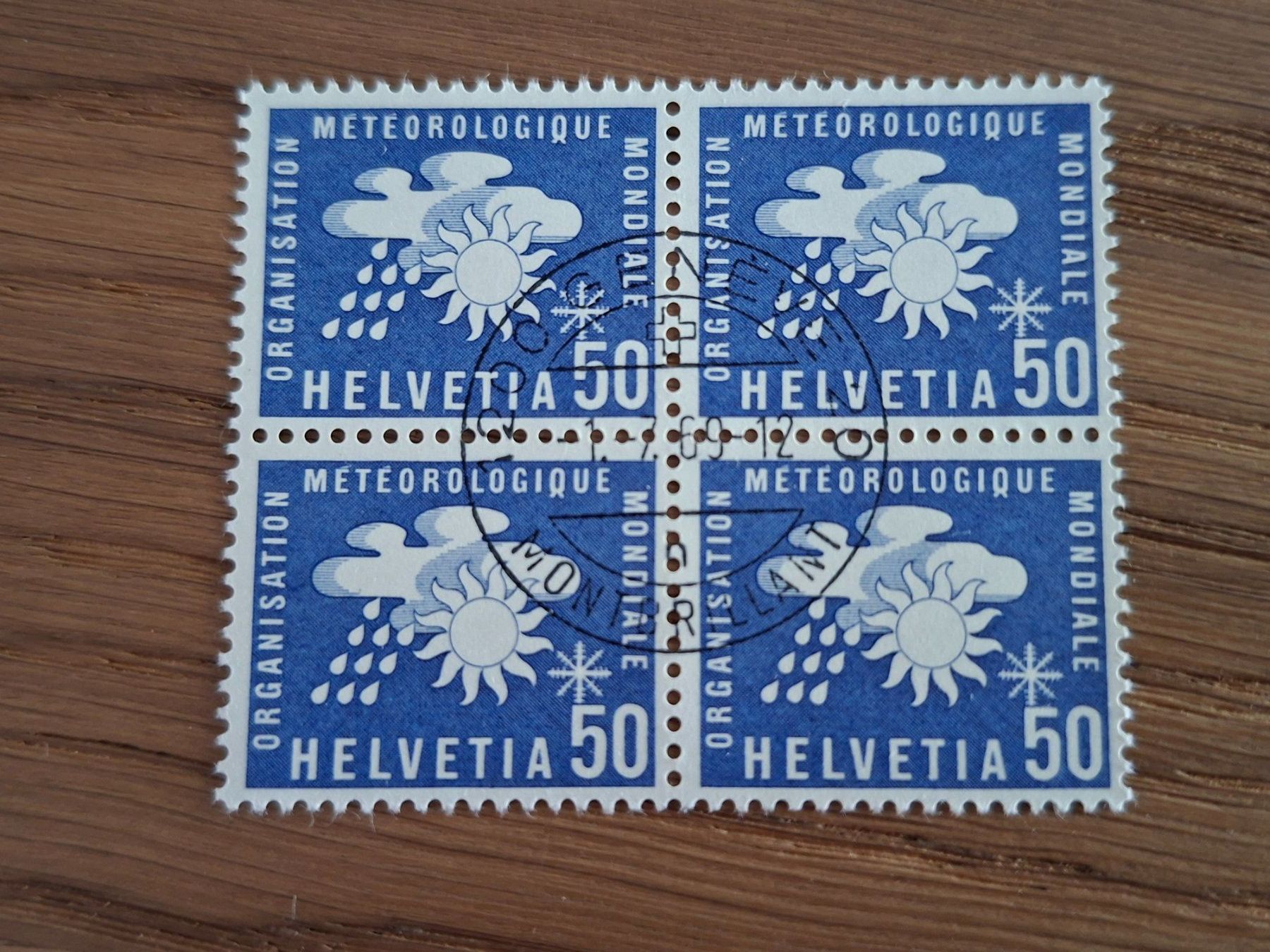 Alle Briefmarken: Dienstmarken: 4er Blocks: OMM – Neu (gemäss Beschreibung) aus Hinterkappelen von 1399 4