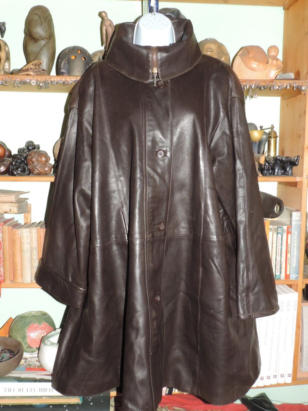 Cappotti: manteau en cuir brun – Nuovo (secondo la descrizione) da Genève venduto da Axelle333 1