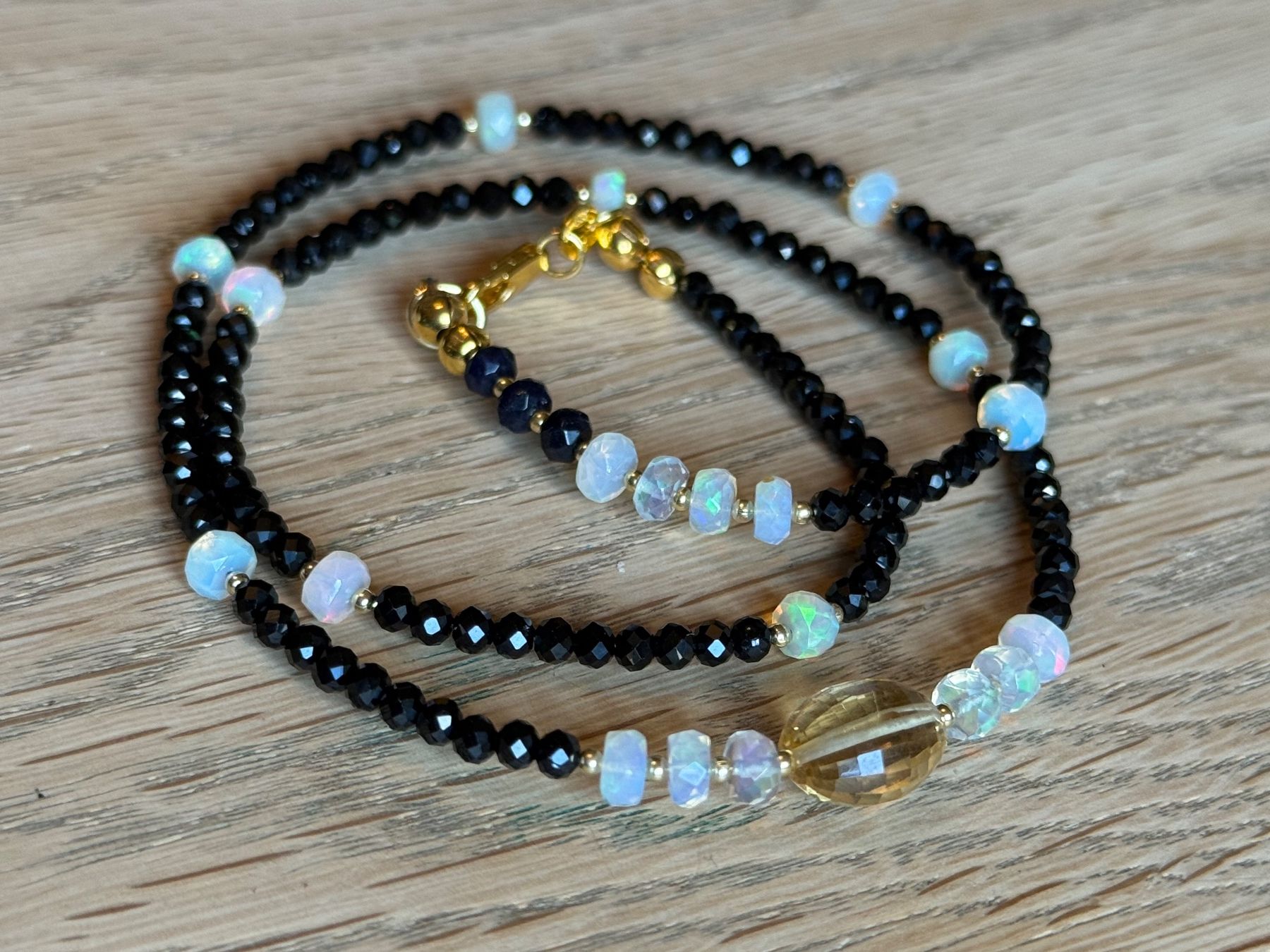 Catenine: Wunderschöne Opal, Spinell, Citrin Collier NEU NEU – Nuovo e nell'imballaggio originale da Basel venduto da Chili007 1