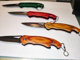 Set 4x Campingmesser Klappmesser 16cm / 4x Couteaux / NEU