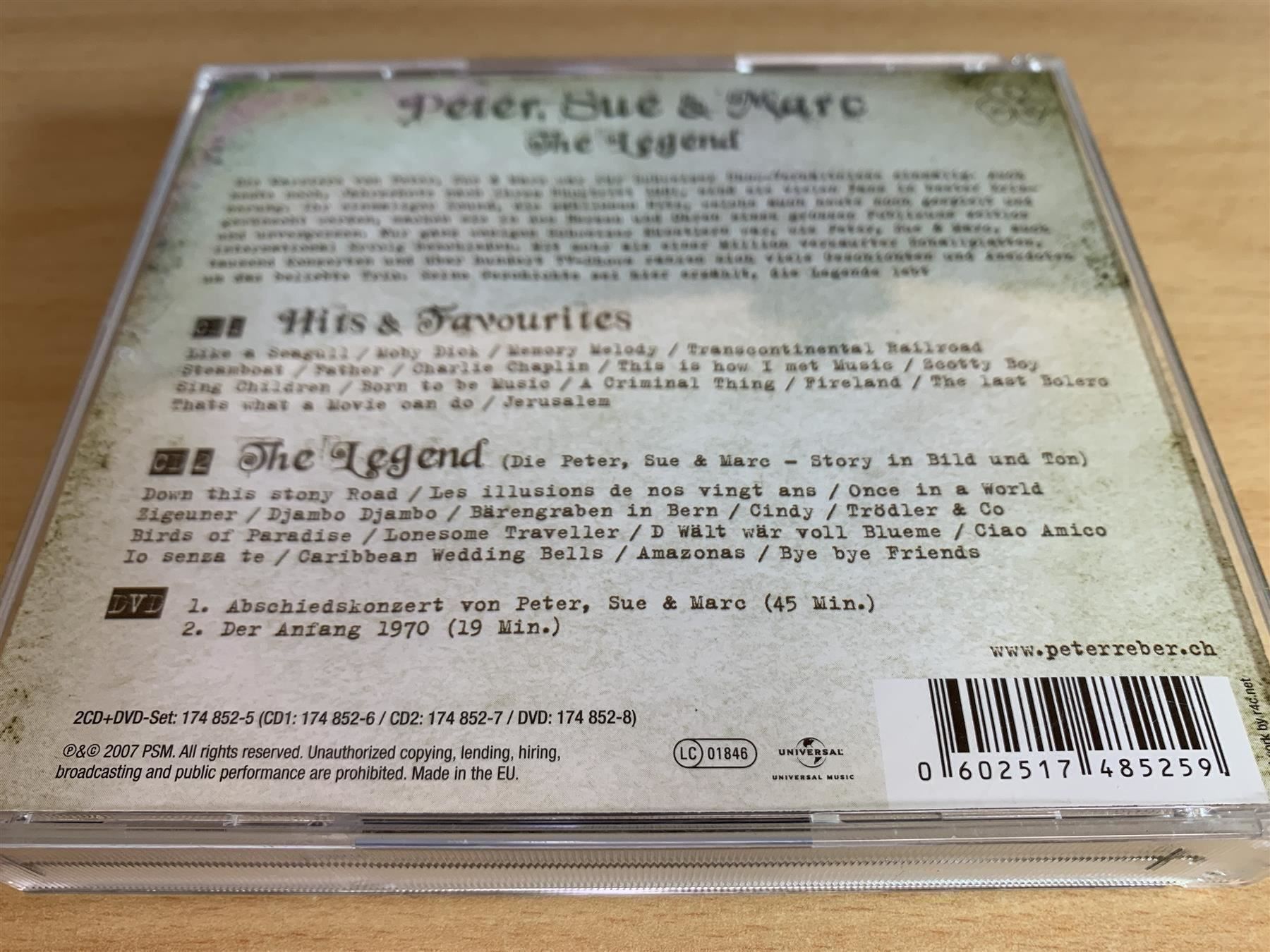 CD: Peter, Sue & Marc – The Legend - 2 CD – Usato da Rikon im Tösstal venduto da Alpenmutz 1