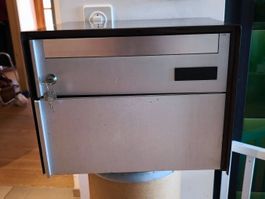 Briefkasten Aluminium braun
