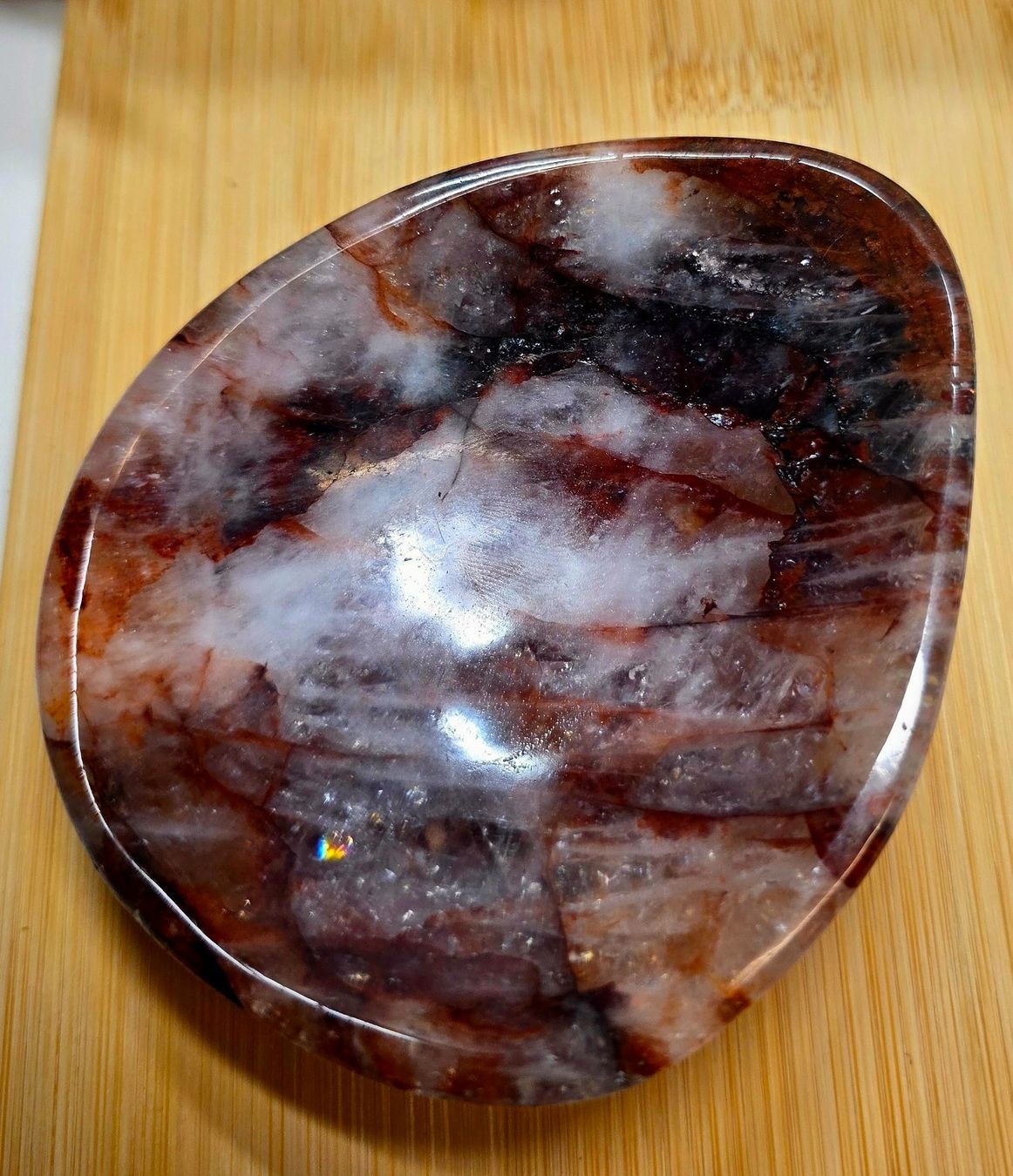 Mineralien & Heilsteine: Feuerquarz Schale 270g – Neu und originalverpackt aus Matzingen von Shay_Crystalz
