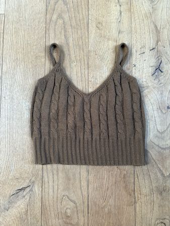 Trendiges Strick-Top, Grösse S, perfekt für den Sommer!
