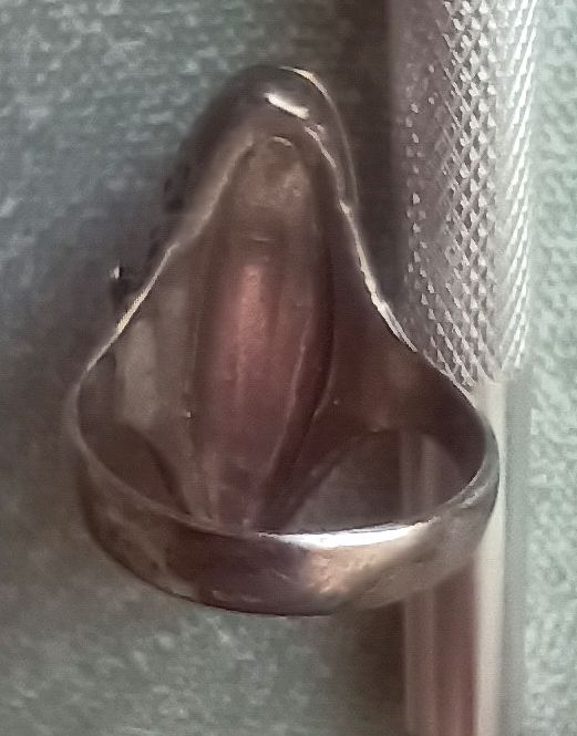 Ringe: Klappring, Erotik, Phallus inside 925 Silber,Perlmut,klein – Gebraucht aus Basel von kim_872m 3