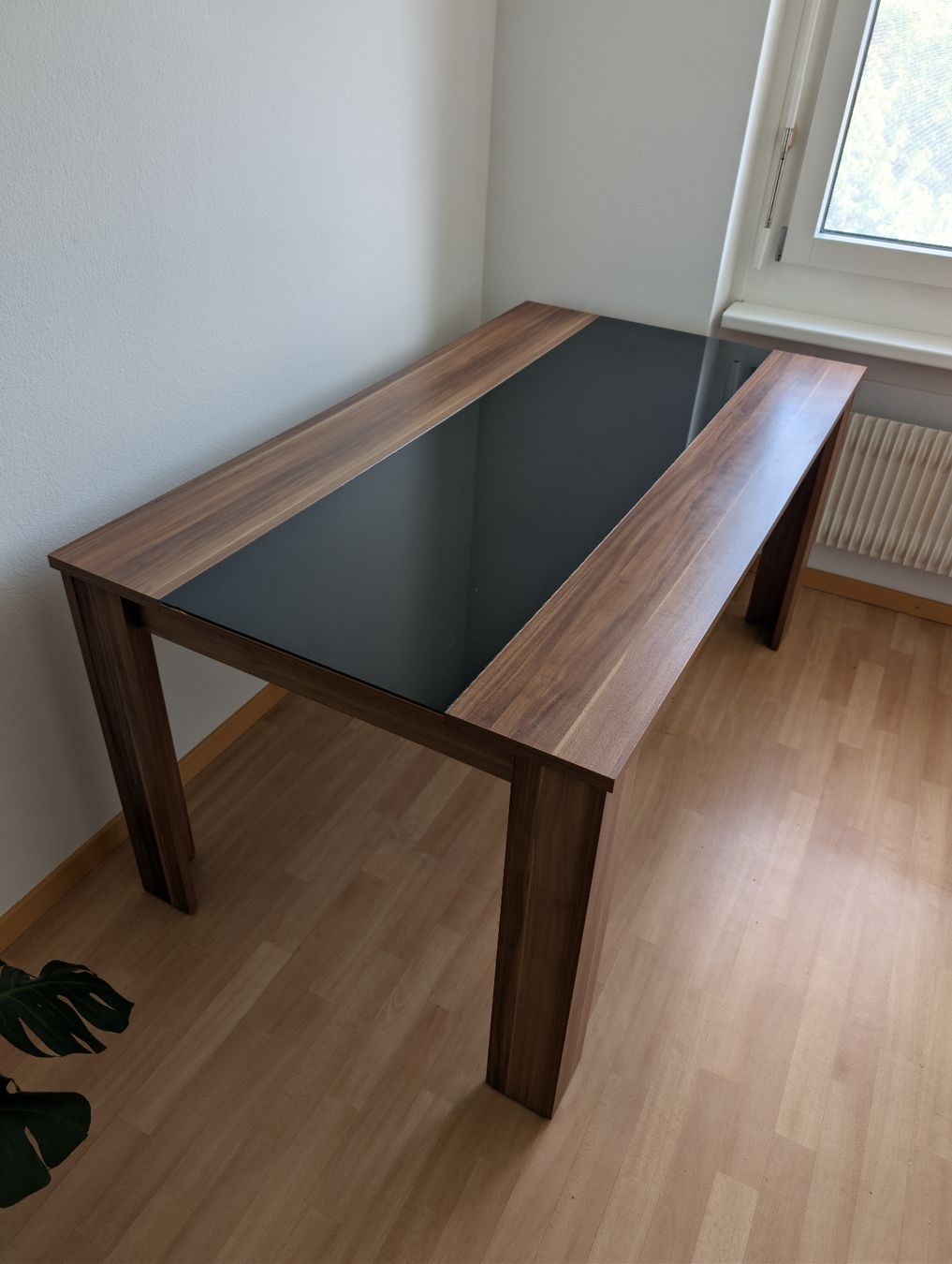 Tavoli: Esstisch Holzdekor mit Glasplatte – Usato da Zürich venduto da sny_dr68 1