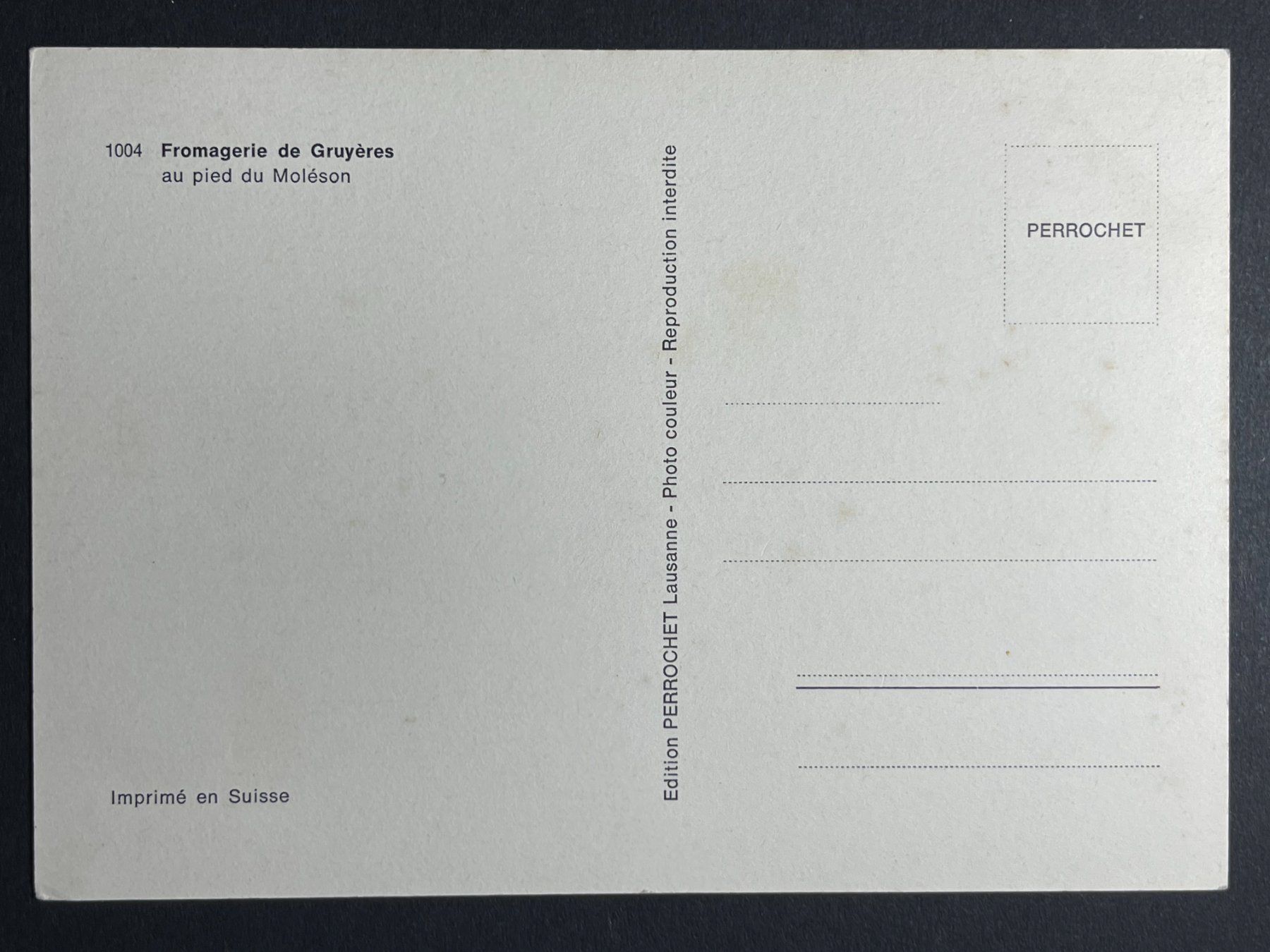 Cartoline postali: Gruyères - Fromagerie – Usato da Steg VS venduto da _vinci_ 1