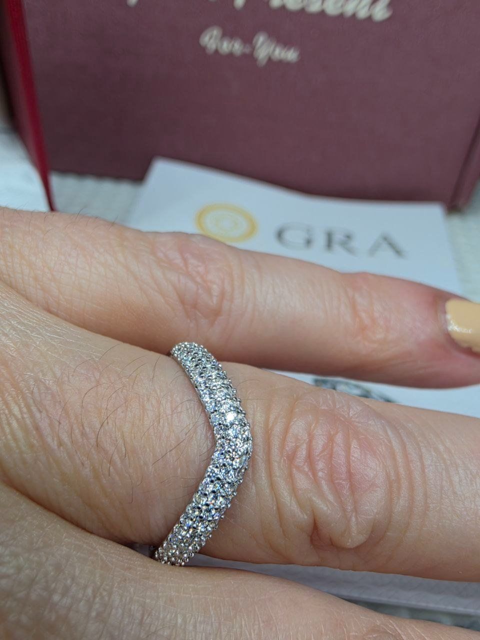 Anelli: Bague argent avec diamants de moissanite certifiés GRA – Nuovo e nell'imballaggio originale da Reconvilier venduto da Tsma67
