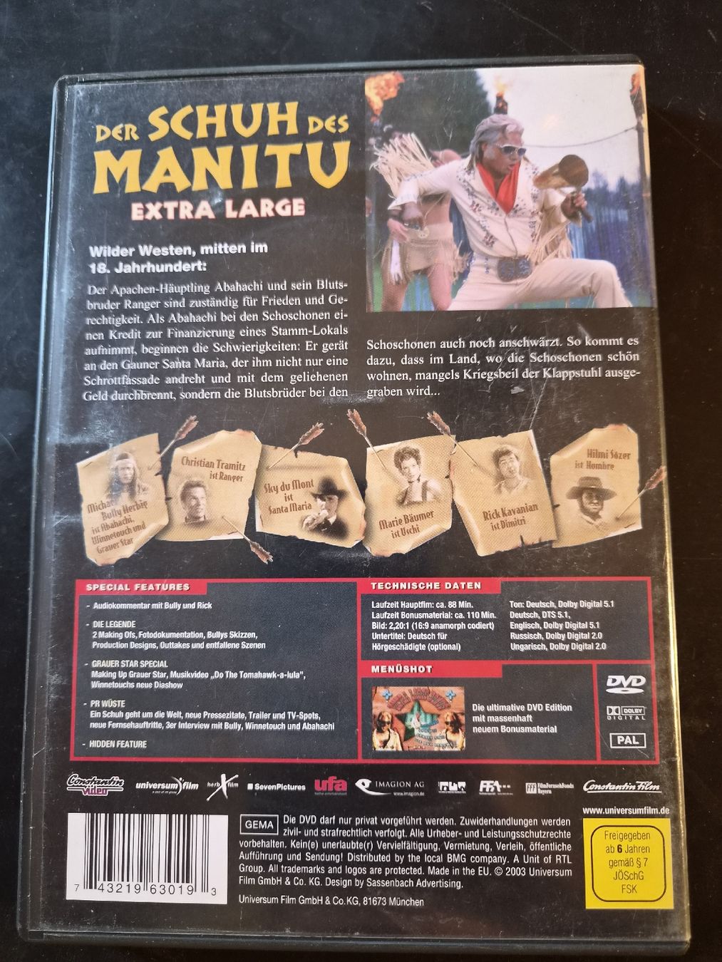 Alle DVDs: Der Schuh des Manitu - Extra Large – Gebraucht aus S-chanf von pat_9lxp 1