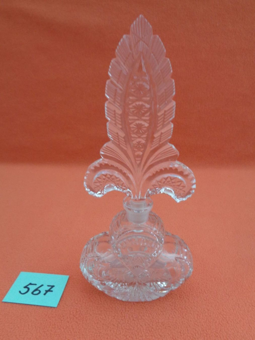 Caraffe: Geschliffene kleine Kristallglas Karaffe – Usato da Chur venduto da omonia