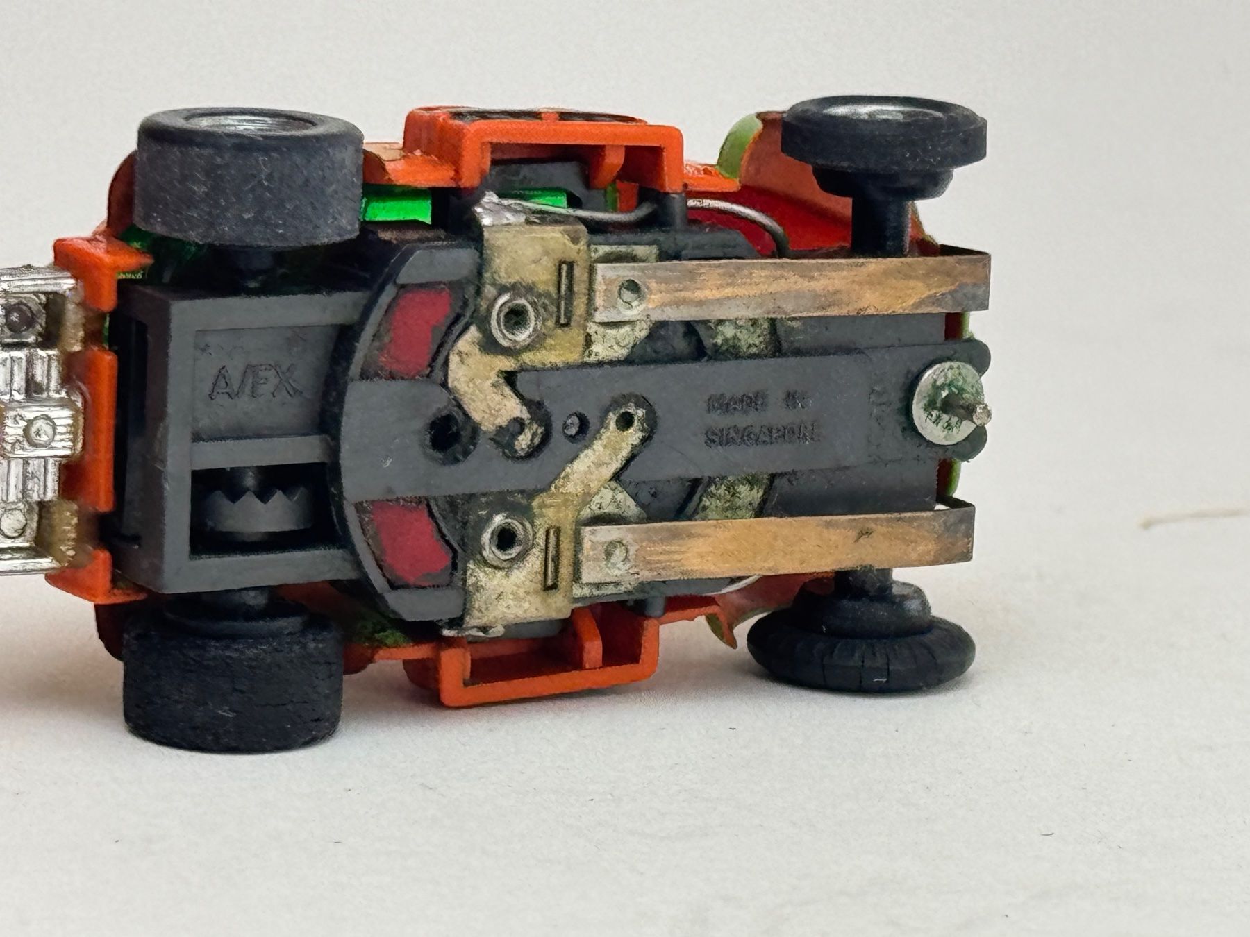 Faller Piste: GB5-Faller AMS AFX Buggy Käfer orange/grün – Usato da Elm venduto da Wikmtz 2