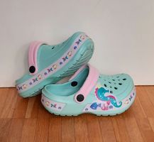 🌸🌞💦 Clogs Gr. 26, türkis mit Seepferdchen 🌸NEU🌸