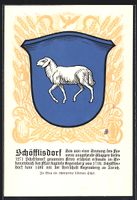 Schöfflisdorf, Wappen auf Ähren-Orname