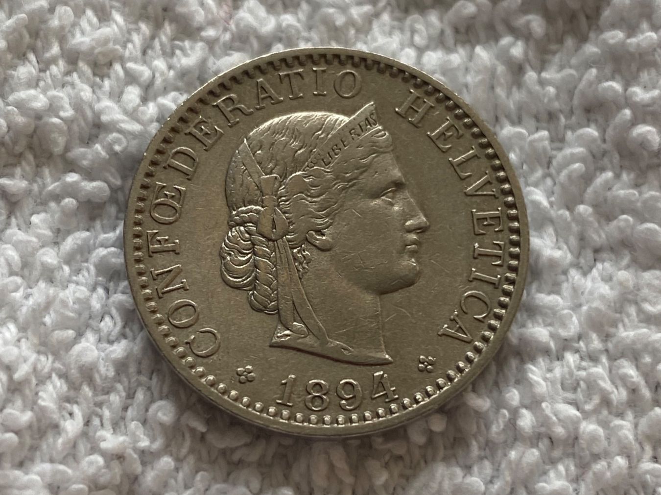 Tutti le monete: 20 centimes/rappen 1894 – Usato da Nyon venduto da Ilmi09