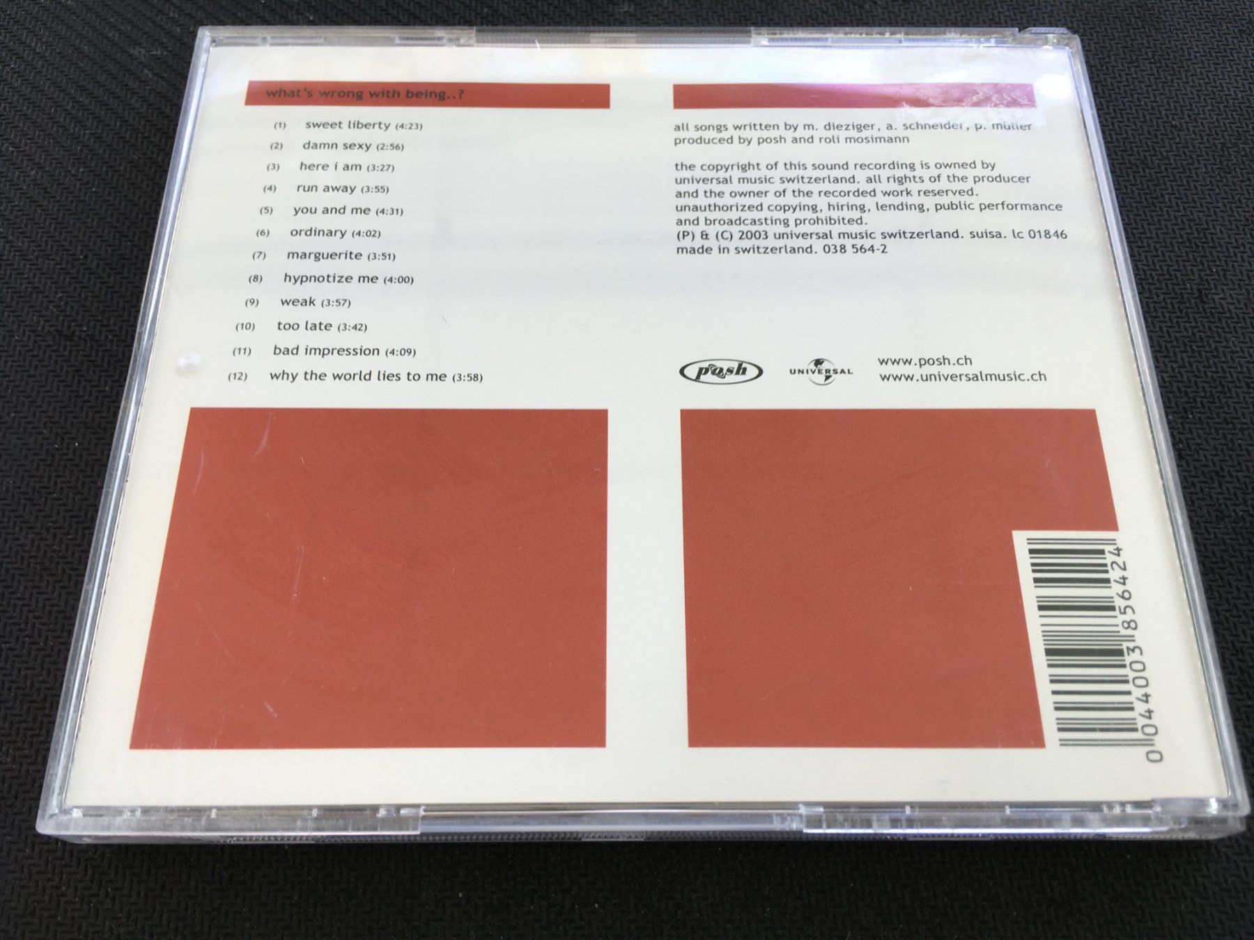 CDs: Posh - What's wrong with Being..? -CD- – Gebraucht aus St.Gallen von MedienJoe 2