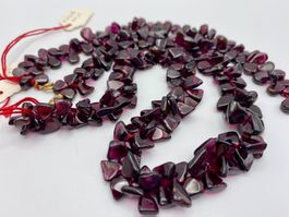 Rubinfarbene Halskette und Armband Set, Vintage.