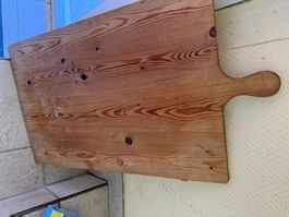 Altes Backbrett Kuchenbrett Landhaus  Deco Holz eckig