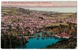 St. Fiden von den 3 Weihern aus, gelaufen 1912