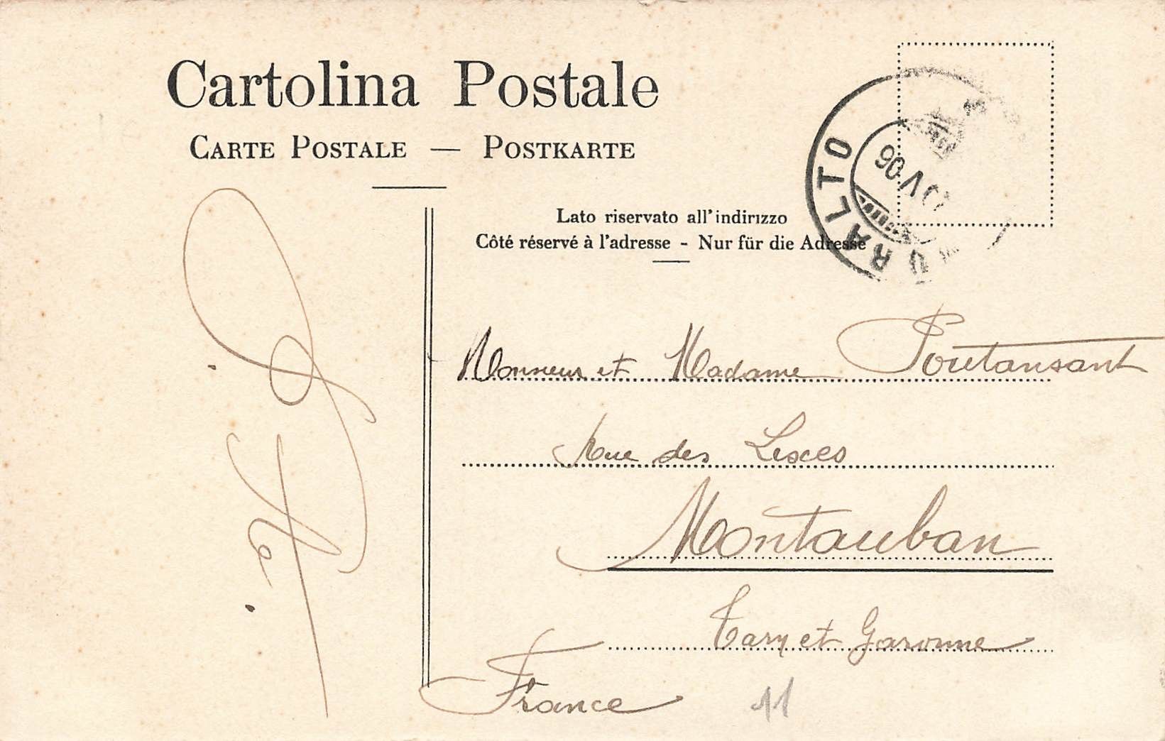 Cartoline postali: Locarno piazza e chiesa s. Antonio – Usato da Biasca venduto da Blenio71 1