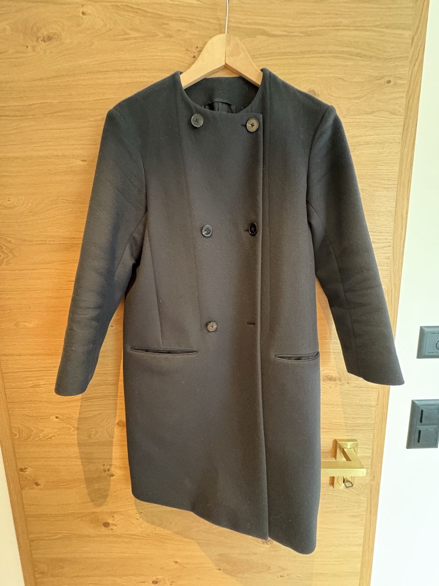 Jil Sander Cappotti: Jil Sander wool coat dark blue – Usato da Zuoz venduto da stumholm 2