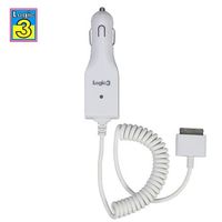 Logic3 Autoladegerät, car charger, weiss, iPhone iPod