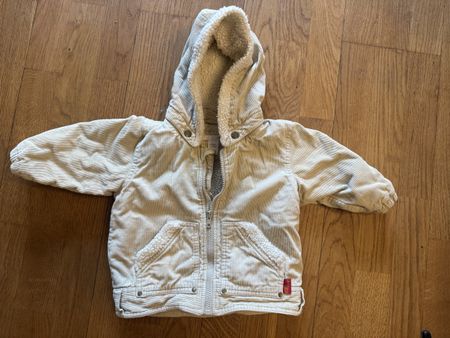 Baby Jacke H&M Cord beige gefüttert Grösse 80