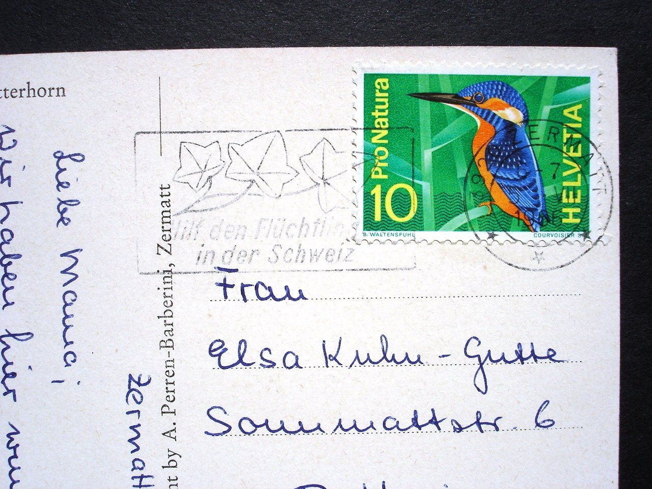 Cartoline postali: ZERMATT Riffelsee mit Matterhorn – Usato da Jona venduto da philajona 1