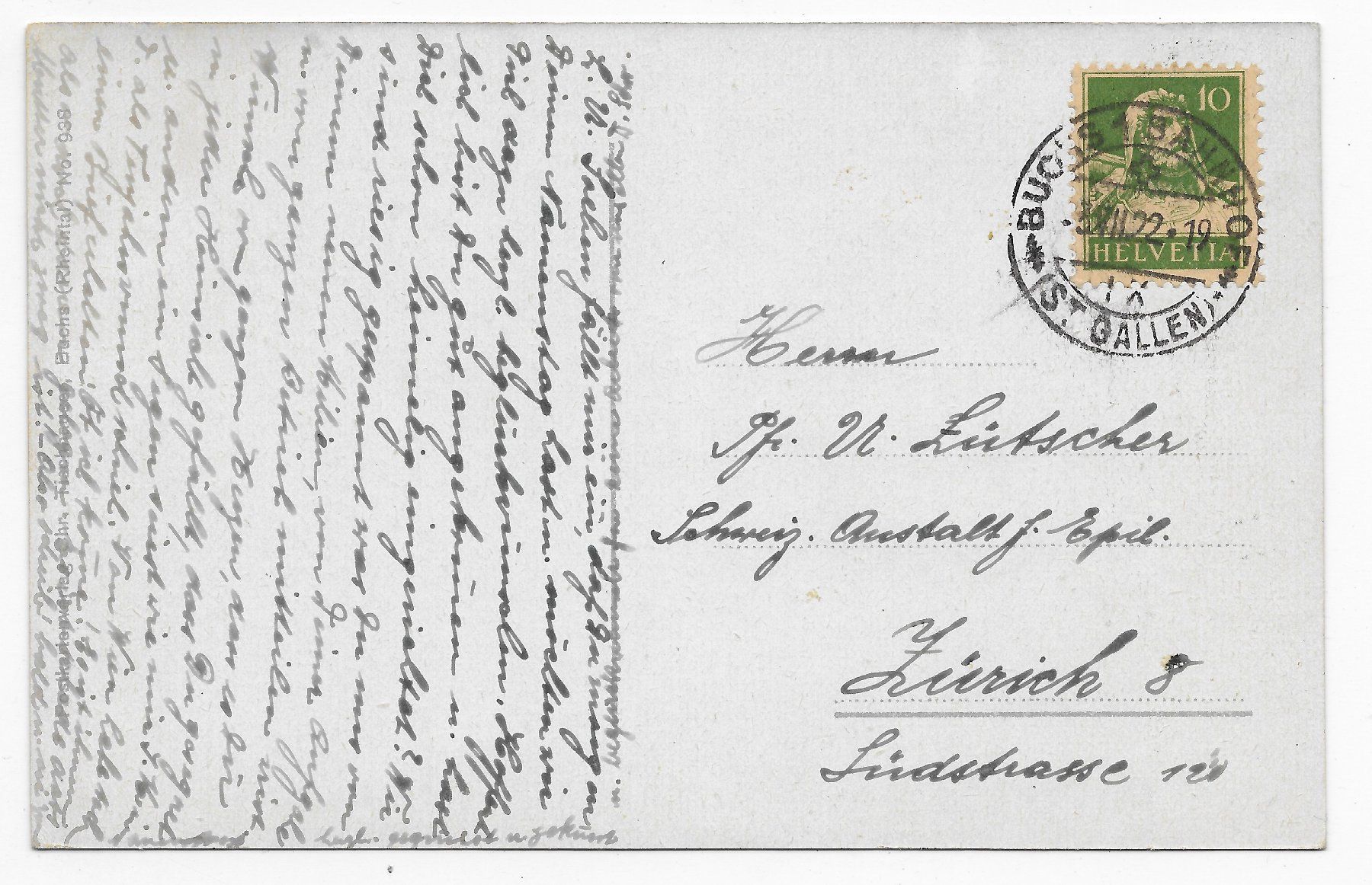 Cartoline postali: Buchs mit den 3 Schwestern um 1922 – Nuovo (secondo la descrizione) da Hefenhofen venduto da Richsalz 1