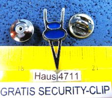 V 8 SCHMUCK-PIN SILBRIG GEPRÄGT  26x12mm KLEIN-FEIN VINTAGE