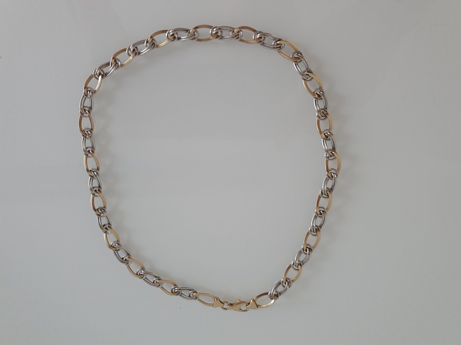 Catenine: Collier bicolore or 375 – Usato da Lausanne venduto da Af2016