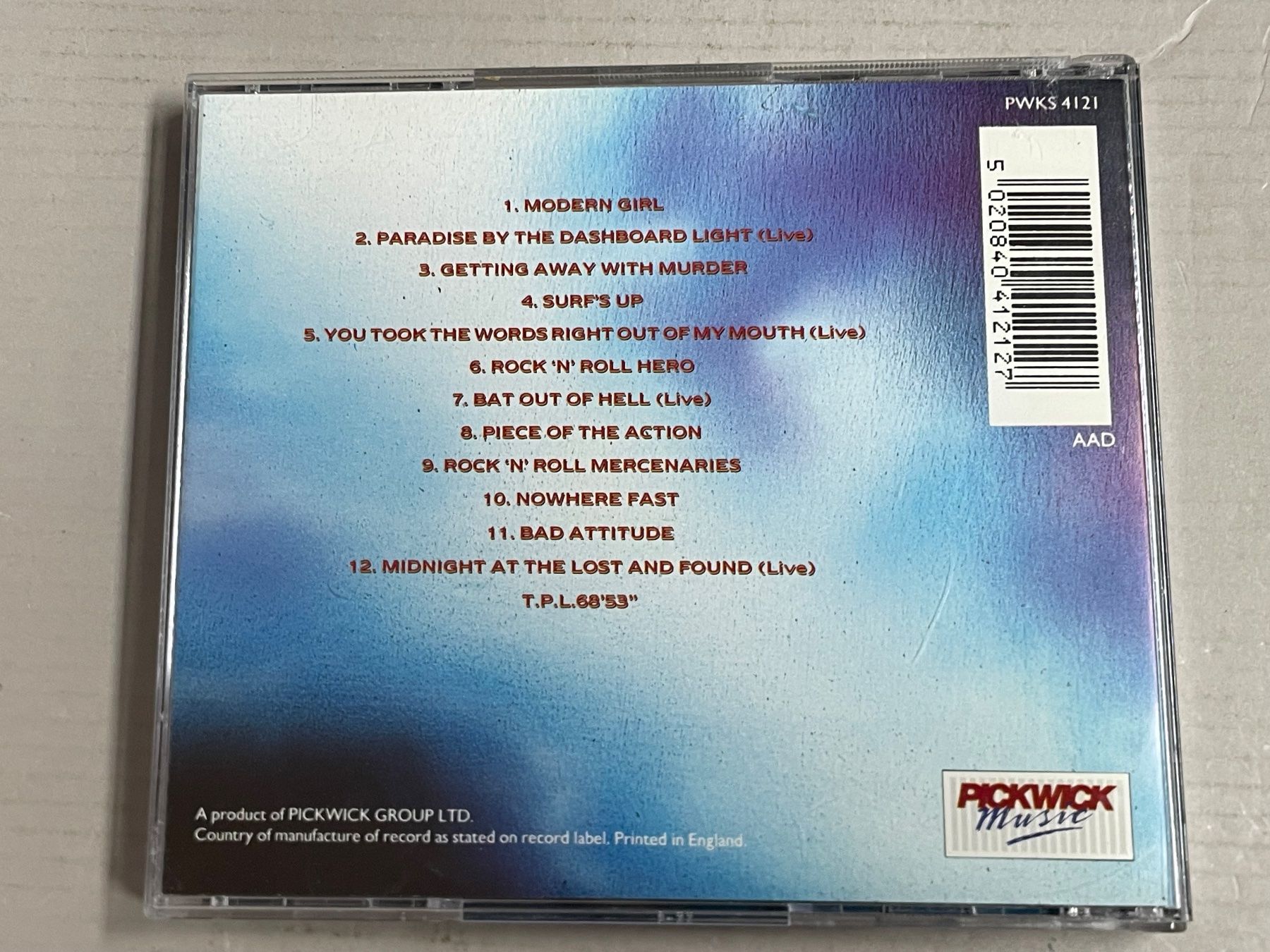 CDs: Meat Loaf – Gebraucht aus Muri b. Bern von AdidasCollector 1