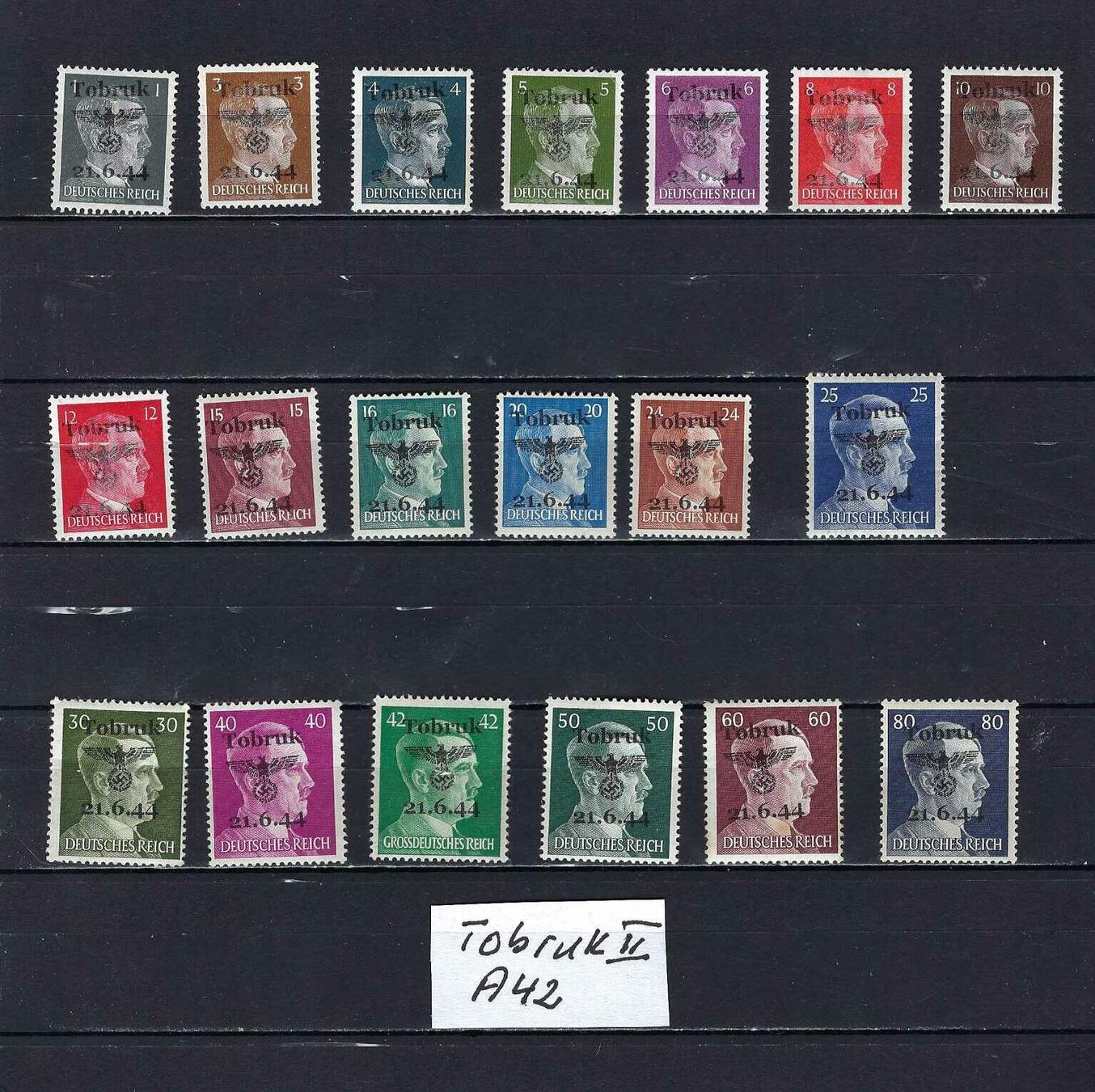 Alle Briefmarken: WKII Besetzung Tobruk ** – Neu und originalverpackt aus Altstätten SG von Nandodax