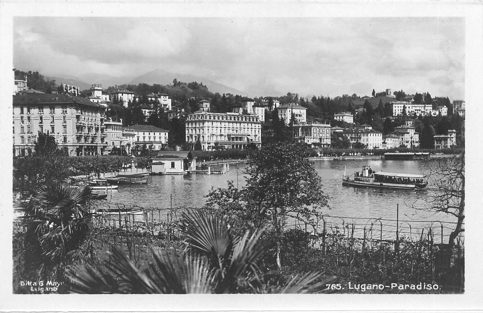 Cartoline postali: Lugano Paradiso – Usato da Biasca venduto da Blenio71