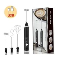 Elektrische Milchaufschäumer USB-Akku-Stabmixer Schneebesen
