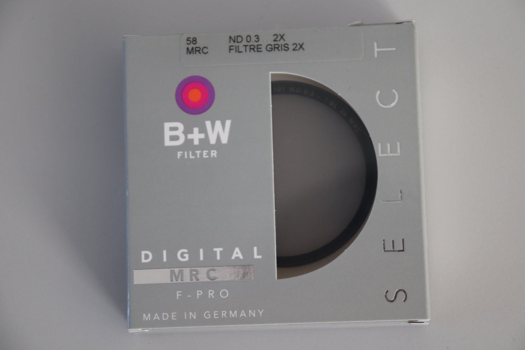 Filter: B+W Filter 58mm ND 0.3 2x Graufilter MRC – Neu und originalverpackt aus Zofingen von OWYSSAG
