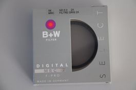 B+W Filter 58mm ND 0.3 2x Graufilter MRC