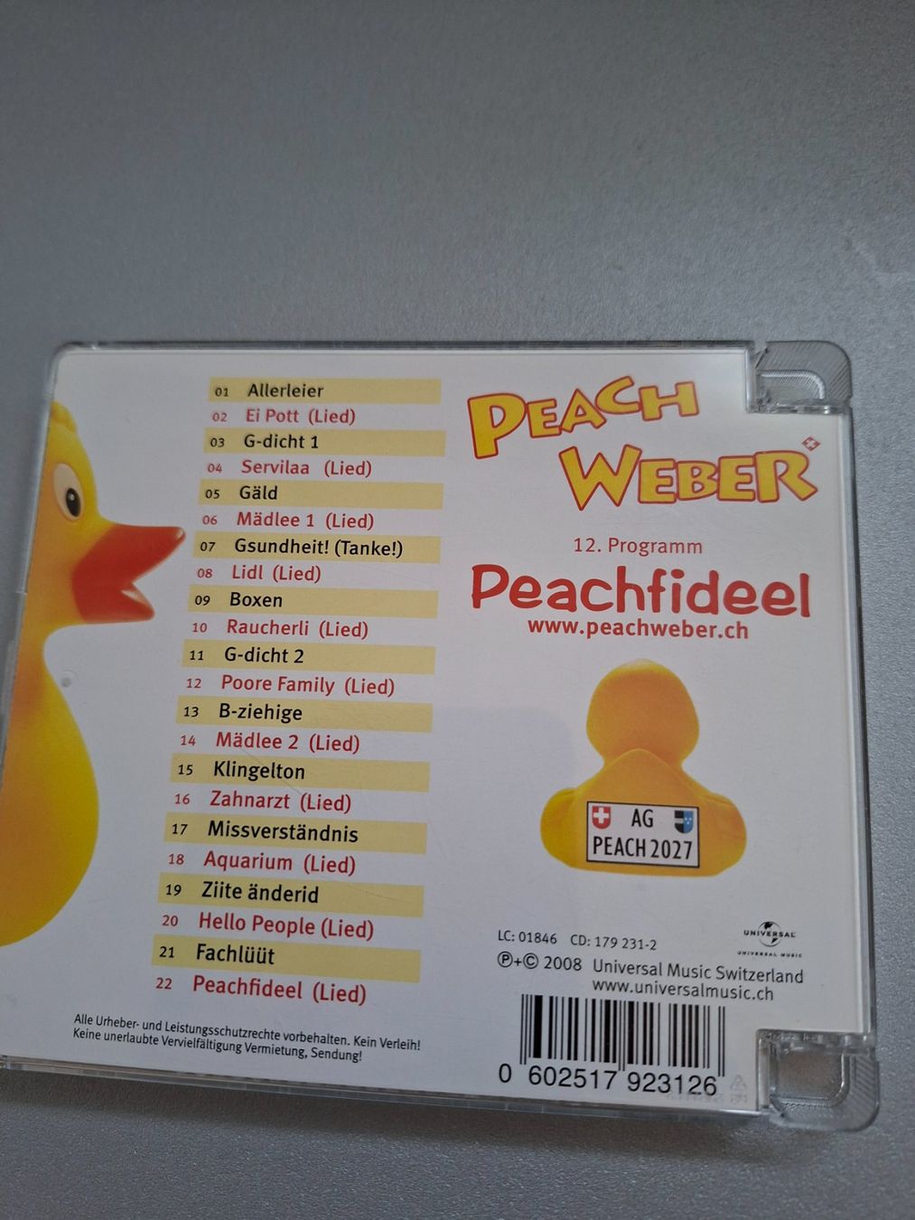 CD: Peach Weber - Peachfideel - CD - Top Zustand – Usato da Studen SZ venduto da Koller2525 1