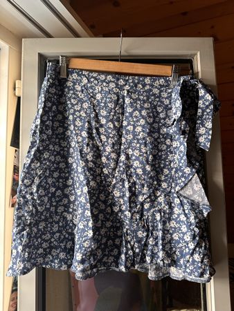 Wrap Minirock Blau