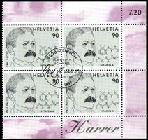 1997 4ERBLOCK GEMEINSCHAFTSAUSGABE SCHWEIZ SCHWEDEN AUSGABE